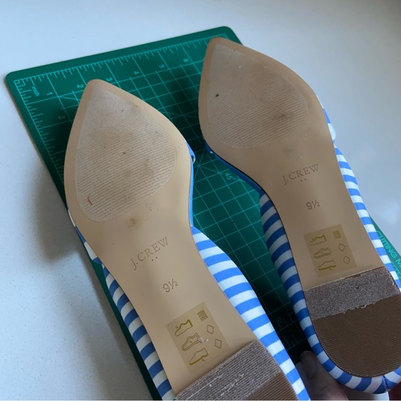 JCREW Blue Stripe Flats - Picture 7 of 9